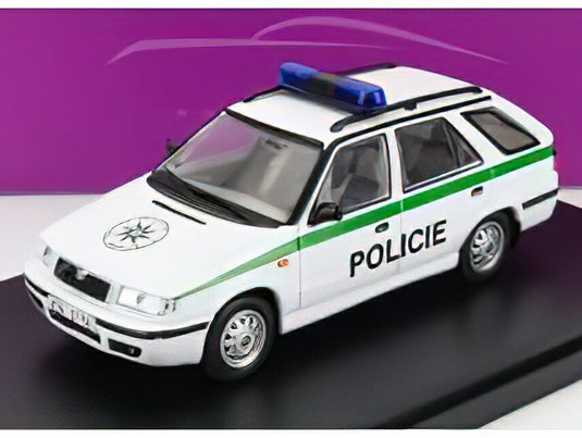 SKODA FELICIA FL COMBI SW STATION WAGON POLICIE 1998 WHITE/ABREX 1/43ミニカー