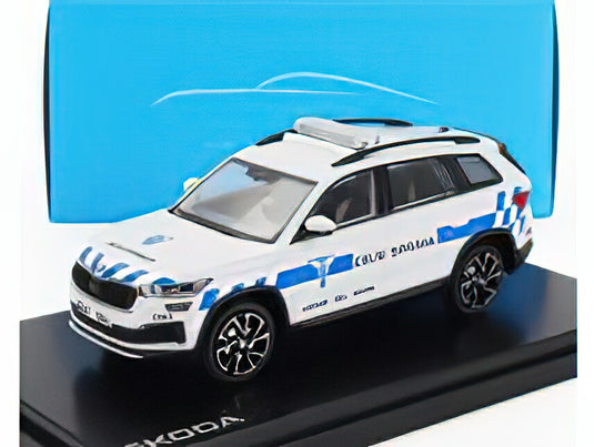 SKODA - KODIAK FL CELNI SPRAVA POLICE 2021 - WHITE BLUE/ABREX 1/43ミニカー