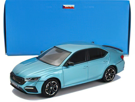 SKODA OCTAVIA IV RS 2020 MATT LIGHT BLUE/ABREX 1/43ミニカー