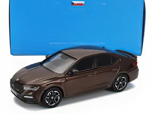SKODA OCTAVIA IV RS 2020 BROWN MET/ABREX 1/43ミニカー