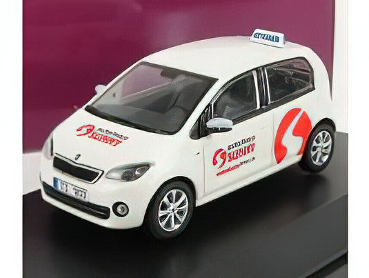 SKODA CITIGO 3-DOORS AUTOSCUOLA SUNNY 1999 WHITE RED/ABREX 1/43ミニカー