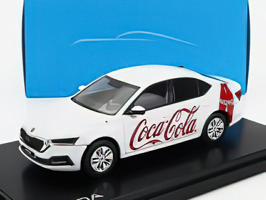 SKODA OCTAVIA IV COCA-COLA 2020 WHITE/ABREX 1/43ミニカー