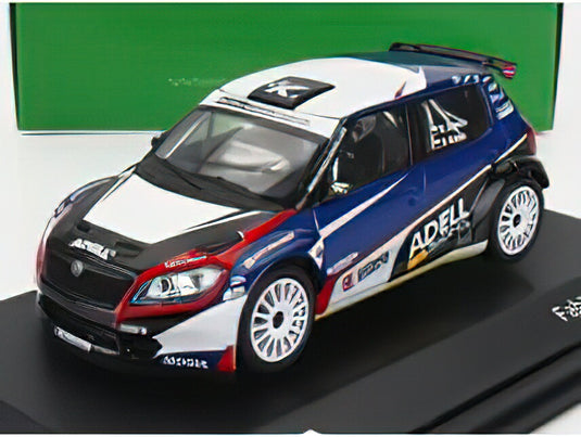 SKODA FABIA II FL S2000 TEAM ADELL MOGUL RACING N 0 RALLY 2010 R.KRESTA P.GROSS BLUE WHITE BLACK/ABREX 1/43ミニカー