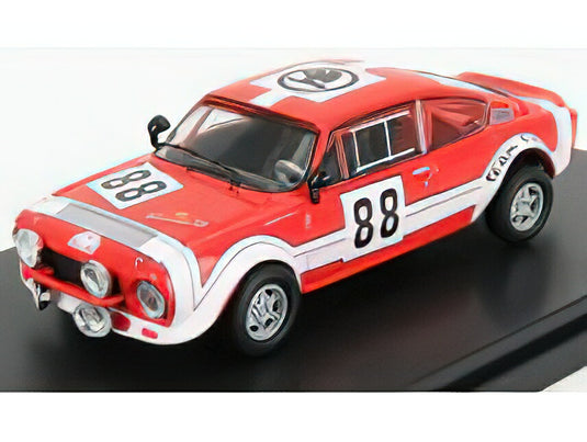 SKODA 200RS (night version) N 88 RALLY SUMAVA 1975 O.HORSAK J.MOTAL RED WHITE/ABREX 1/43ミニカー