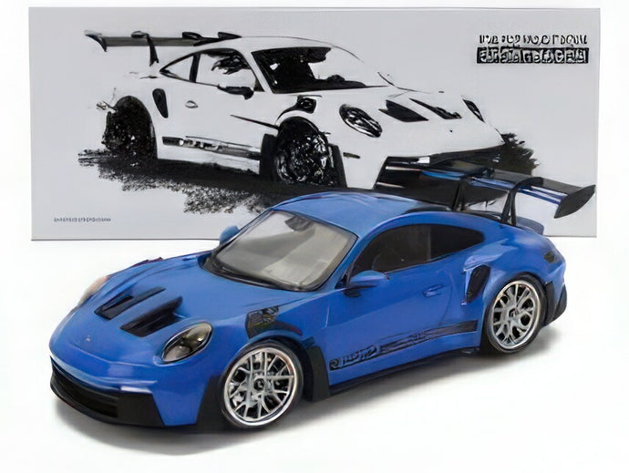 PORSCHE  911 992 GT3 RS COUPE 2023  SILVER RIMS  BLUE/MINICHAMPS 1/18ミニカー
