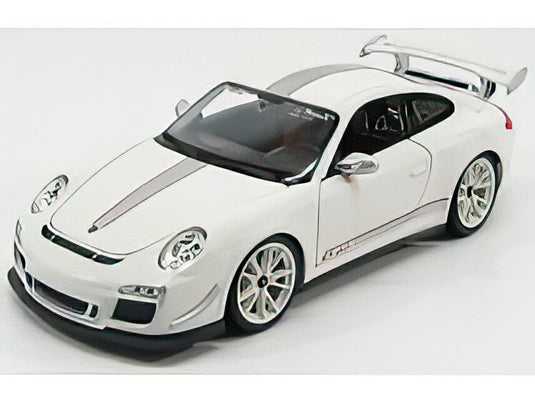 PORSCHE  911 9972 GT3 RS 4.0 COUPE 2012  WHITE SILVER/BBurago 1/18ミニカー