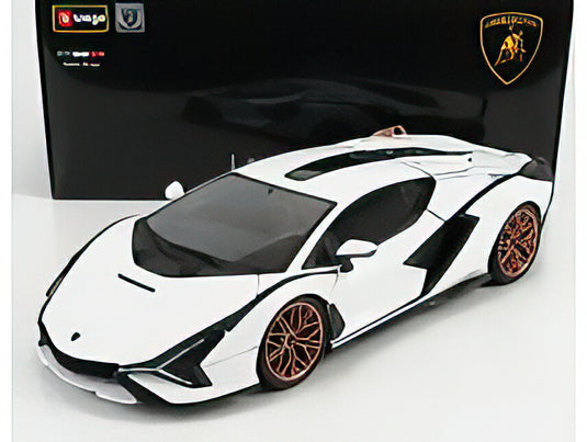 LAMBORGHINI  SIAN FKP 37 HYBRID 2020  WHITE BLACK/BBurago 1/18ミニカー