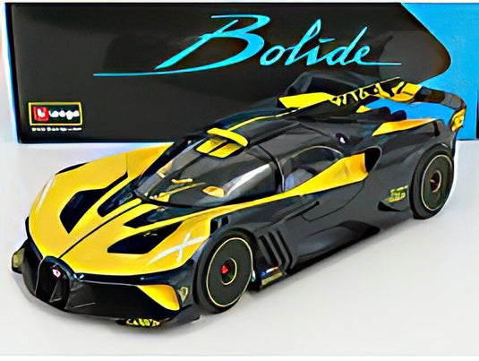 BUGATTI  BOLIDE W16 8.0 FOURTURBO 1850hp 500km/h 2020  YELLOW BLACK/BBurago 1/18ミニカー