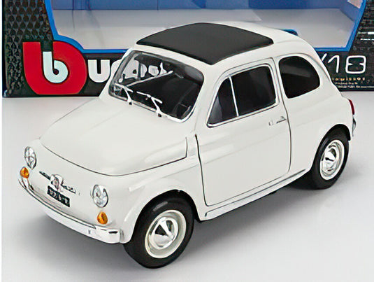 FIAT  500F CLOSED ROOF 1965  WHITE/BBurago 1/16ミニカー