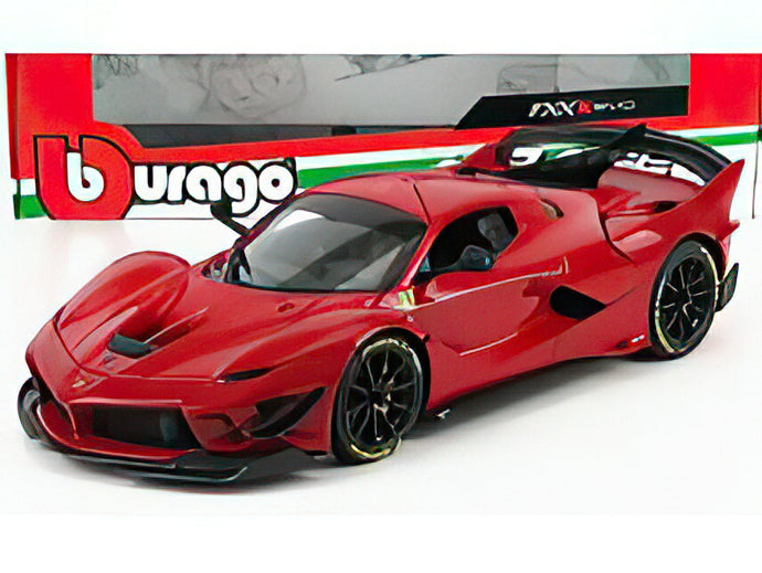 FERRARI  FXXK EVO HYBRID 6.3 V12 1050hp 2018  ROSSO FUOCO  MET RED/BBurago 1/18ミニカー 海外限定