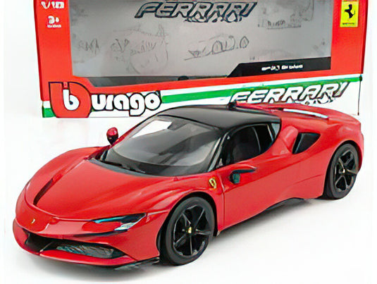 FERRARI  SF90 STRADALE HYBRID 1000hp 2019  RED BLACK/BBurago 1/18ミニカー