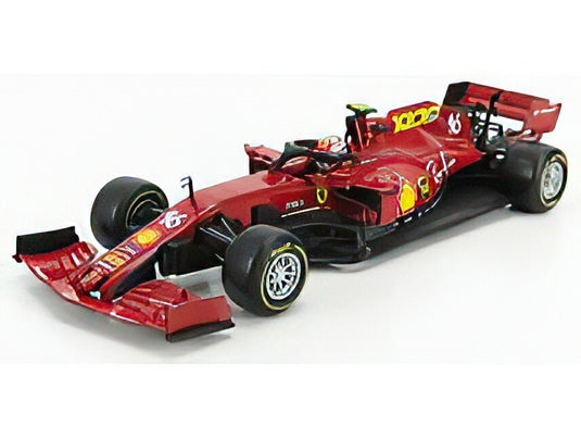 FERRARI  F1 SF1000 TEAM SCUDERIA FERRARI N 16 8th TOSCANA GP MUGELLO 1000th GP FERRARI F1 2020 C.LECLERC  MUGELLO RED/BBurago 1/18ミニカー