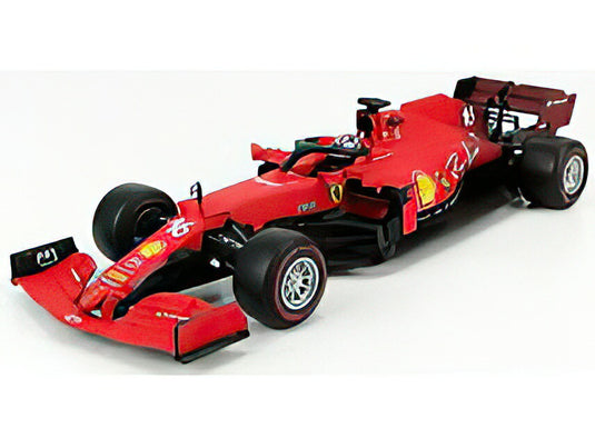 FERRARI  F1 SF21 TEAM SCUDERIA FERRARI MISSION WINNOW N 16 SEASON 2021 CHARLES LECLERC  MATT RED/BBurago 1/18ミニカー