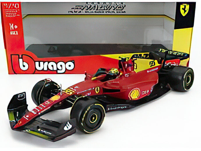 FERRARI  F175 SCUDERIA FERRARI N 55 4th MONZA GP ITALY 2022 CARLOS SAINZ  YELLOW WHEELS  RED YELLOW/BBurago 1/18ミニカー 海外限定