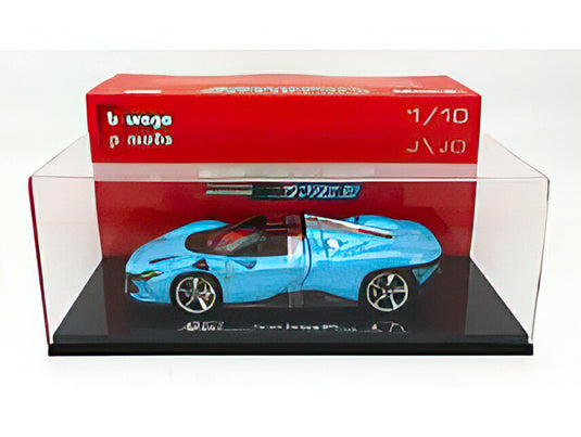 FERRARI  DAYTONA SP3 CLOSED ROOF 2022   MEDIUM BLUE/BBurago 1/18ミニカー 海外限定