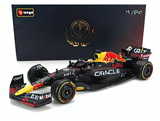 RED BULL  F1 RB18 TEAM ORACLE RED BULL RACING N 1 WORLD CHAMPION SEASON 2022 MAX VERSTAPPEN フィギュア付き MATT BLUE YELLOW RED/BBurago 1/24ミニカー