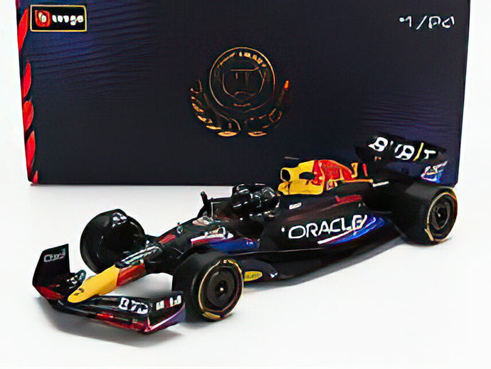 RED BULL  F1 RB19 TEAM ORACLE RED BULL RACING N 1 WORLD CHAMPION WINNER AUSTIN USA GP 2023 MAX VERSTAPPEN フィギュア付き MATT BLUE/BBurago 1/24ミニカー 海外限定