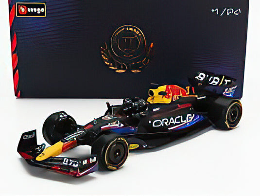 RED BULL  F1 RB19 TEAM ORACLE RED BULL RACING N 1 WORLD CHAMPION WINNER AUSTIN USA GP 2023 MAX VERSTAPPEN フィギュア付き MATT BLUE/BBurago 1/24ミニカー 海外限定