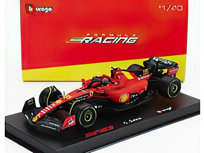 【予約】2025年発売予定FERRARI  F1 SF23 TEAM SCUDERIA FERRARI N 55 POLE POSITION 3rd MONZA ITALY GP 2023 CARLOS SAINZ フィギュア付き RED BLACK YELLOW/BBurago 1/43ミニカー 海外限定
