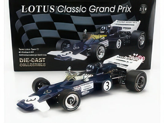 LOTUS F1 72 N 3 INTERNATIONAL GOLD CUP 1970 GRAHAM HILL WHITE BLUE/QUARTZO 1/18ミニカー