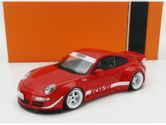 PORSCHE  911 9972 RWB COUPE 2008  RED/IXO 1/18ミニカー