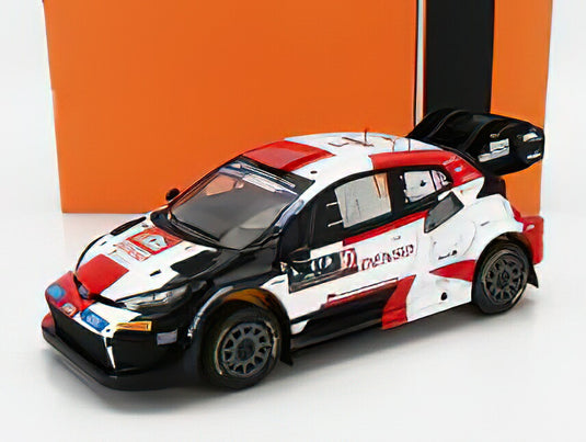 TOYOTA - YARIS GR HYBRID RALLY1 TEAM TOYOTA GAZOO RACING WRT N 17 WINNER RALLY SAFARI 2023 SEBASTIAN OGIER - VINCENT LANDAIS - WHITE RED BLACK/IXO 1/18ミニカー
