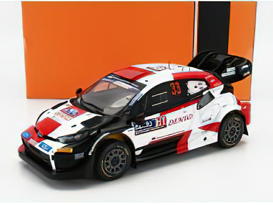 TOYOTA - YARIS GR HYBRID RALLY1 TEAM TOYOTA GAZOO RACING WRT N 33 WINNER RALLY FINLAND 2023 ELFYN EVANS - SCOTT MARTIN - WHITE RED BLACK/IXO 1/18ミニカー