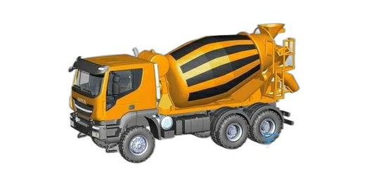 Iveco Trakker 6x6 コンクリート ミキサー トラック/ Herpa 1/87  模型 ミニカー