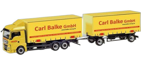 Carl Balke GmbH MAN TGX XLX カーテン/ Herpa 1/87  模型 ミニカー