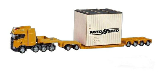 Friedsped Scania CS ローローダー トレーラー/ Herpa 1/87  模型 ミニカー