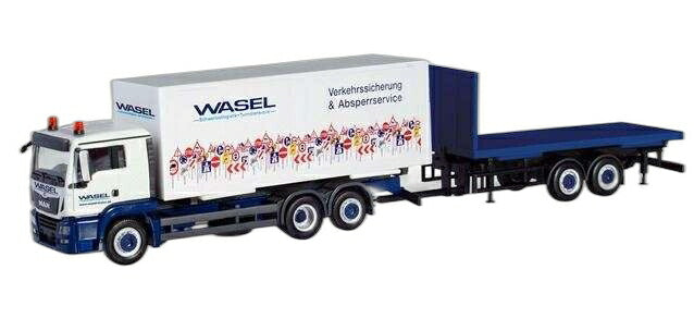 Wasel Krane MAN TGS XL スワップボディ トラック/ Herpa 1/87  模型 ミニカー