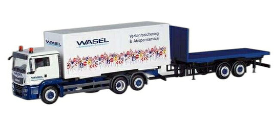 Wasel Krane MAN TGS XL スワップボディ トラック/ Herpa 1/87  模型 ミニカー