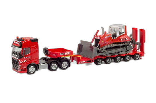 Cutter Volvo FH Globetrotter ローローダー/ Herpa 1/87  模型 ミニカー