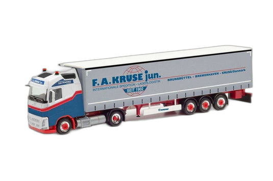 F.A. Kruse Volvo FH Globetrotter LNG/ Herpa 1/87  模型 ミニカー