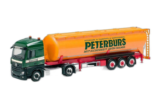 Peterburs Mercedes Benz Actros/ Herpa 1/87  模型 ミニカー