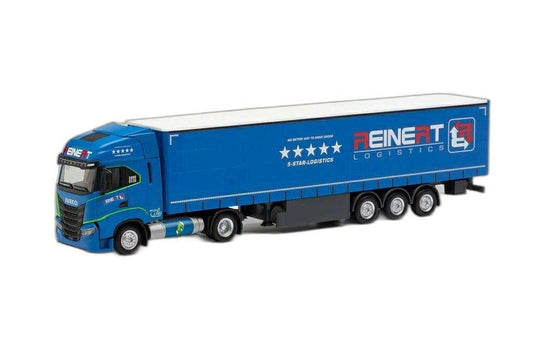 Reinert Logistics Iveco S Way LNG カーテン/ Herpa 1/87  模型 ミニカー