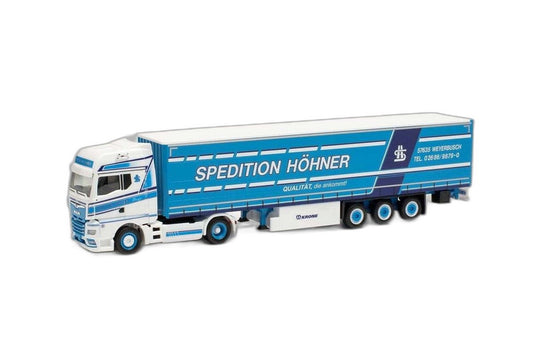 Hohner MAN TGX GX カーテンサイド セミトレーラー/ Herpa 1/87  模型 ミニカー