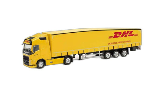 DHL Volvo FH Globetrotter 2020 Schmitz/ Herpa 1/87  模型 ミニカー