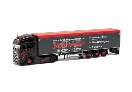Brokamp Iveco S Way ウォーキングフロア/ Herpa 1/87  模型 ミニカー