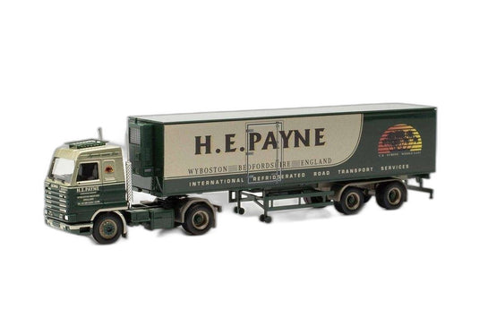 H.E. Payne Scania 143 リーファー ボックス/ Herpa 1/87  模型 ミニカー