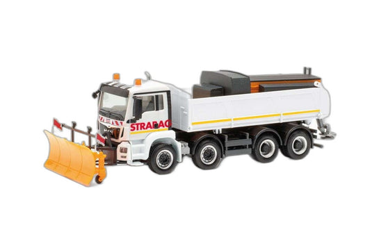 Strabag 冬季サービス MAN TGS 4軸/ Herpa 1/87  模型 ミニカー