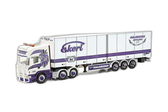Malmbergs Scania R Topline 6x4 冷蔵 ボックス/ Herpa 1/87  模型 ミニカー