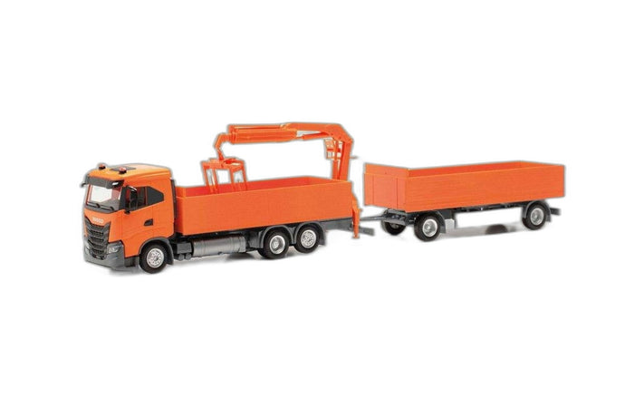 Iveco S Way ND ビルディング トラックトレーラー/ Herpa 1/87  模型 ミニカー