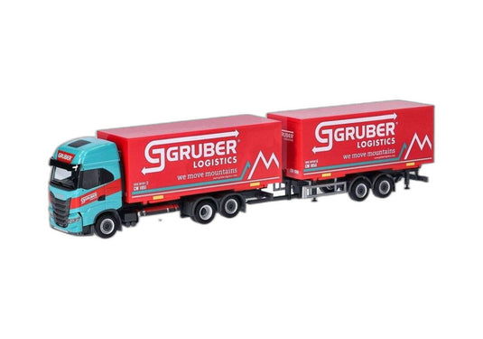 Gruber Logistics Iveco S Way スワップボディ/ Herpa 1/87  模型 ミニカー