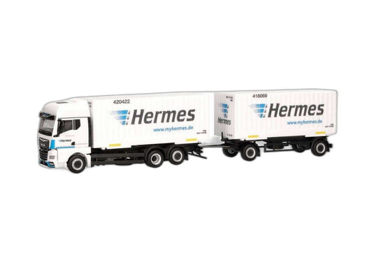 Hermes MAN TGX GX スワップボディ トレーラー 317658/ Herpa 1/87  模型 ミニカー