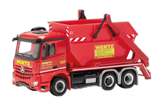 Wertz Mercedes Benz Arocs M スキップローダー/ Herpa 1/87  模型 ミニカー