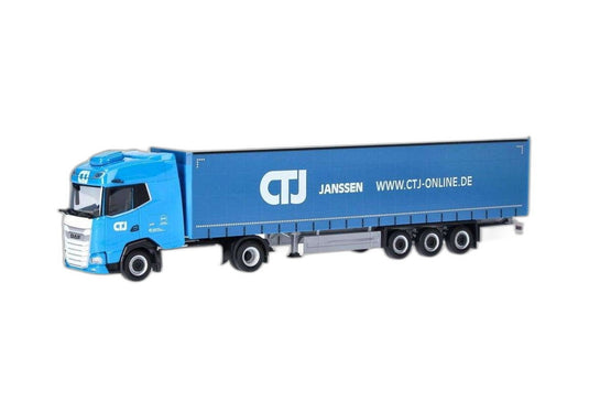 CTJ DAF XG カーテンサイド セミトレーラー 318495/ Herpa 1/87  模型 ミニカー