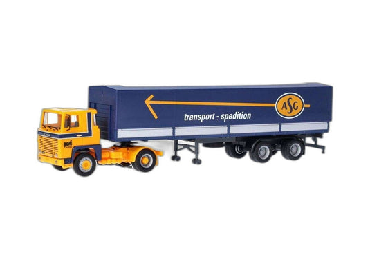 ASG Scania 141 カーテンサイド セミトレーラー/ Herpa 1/87  模型 ミニカー