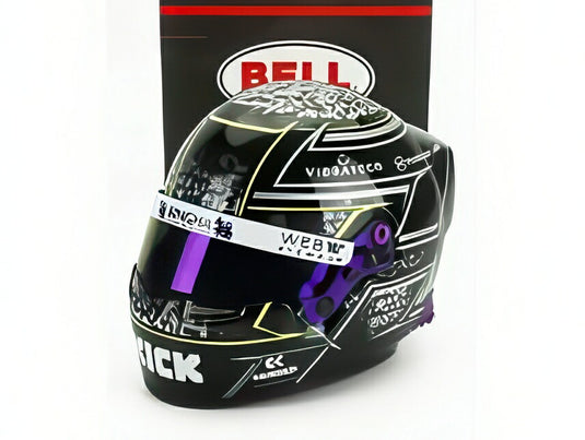 BELL HELMET F1 グアンユ ジョウ チーム STAKE KICK SAUBER N 24 シーズン 2024 ブラック/ MINI HELMET 1/2 ミニカー