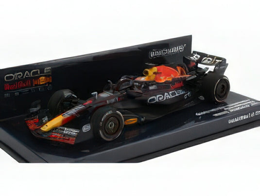 RED BULL  F1  RB19 TEAM ORACLE RED BULL RACING N 1 WORLD CHAMPION WINNER SPAIN GP 2023 MAX VERSTAPPEN  MATT BLUE/MINICHAMPS 1/43ミニカー